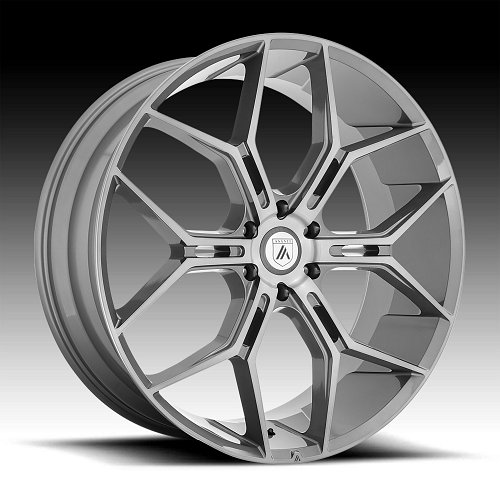 Asanti Black Label ABL38 Monarch Truck Titanium Brushed Custom Wheels 1